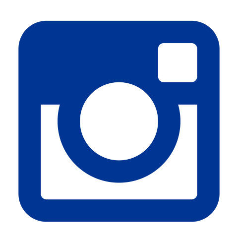 instagram logo in unh blue